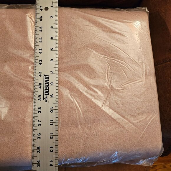Vintage Consul 100% Wool Blanket, 80x90 Size, Beige, Original Packaging - Picture 13 of 14